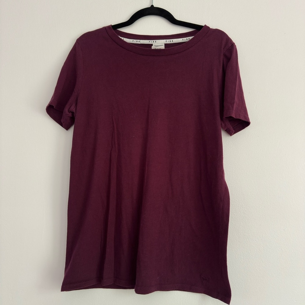 PINK Victoria's‎ Secret Red Relaxed Short Sleeve Tee